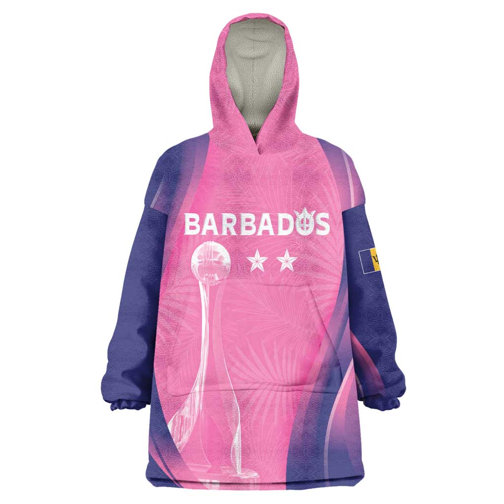 Barbados Cricket Custom Wearable Blanket Hoodie Royal Champions - Tropical Vibes - Wonder Print Shop