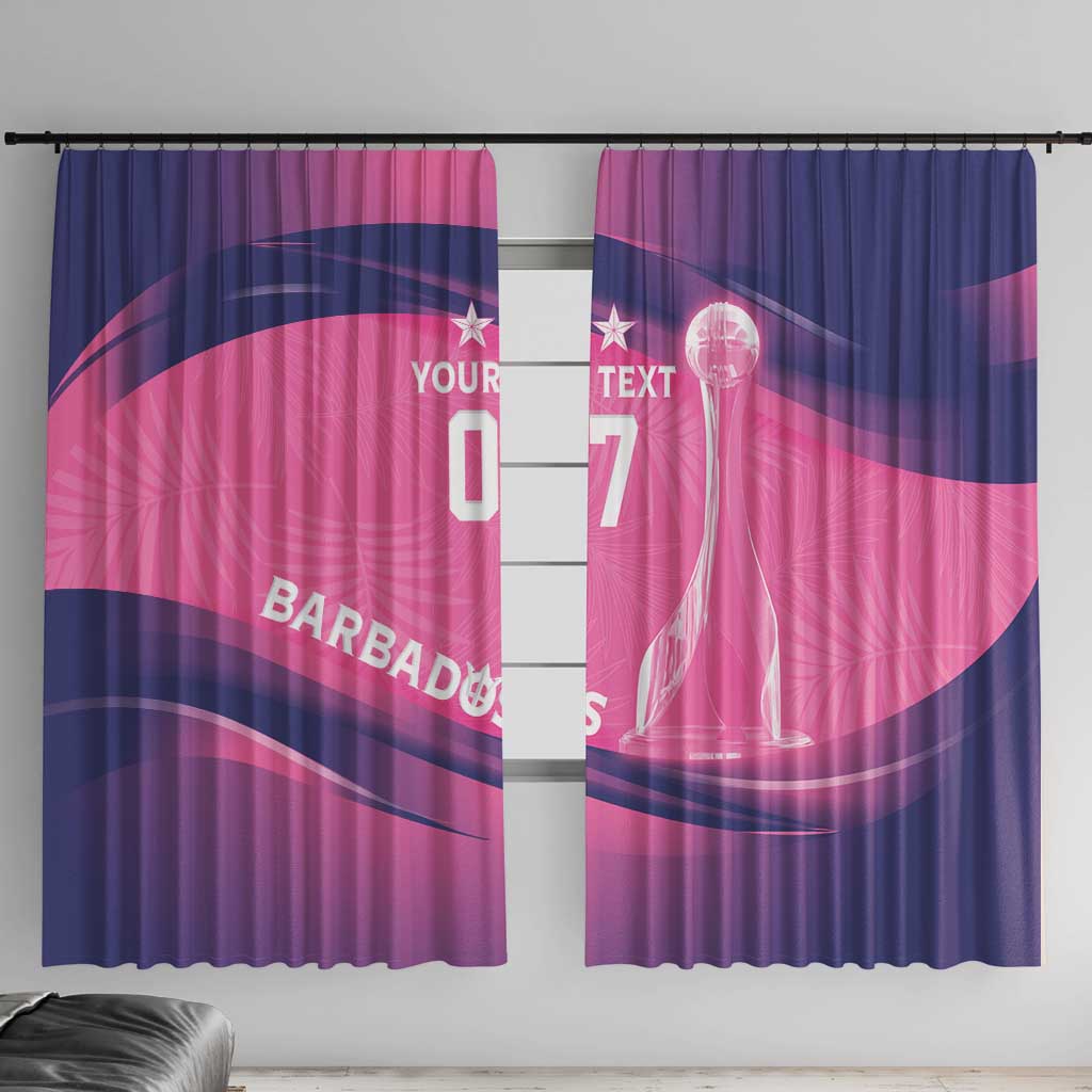 Barbados Cricket Custom Window Curtain Royal Champions - Tropical Vibes - Wonder Print Shop
