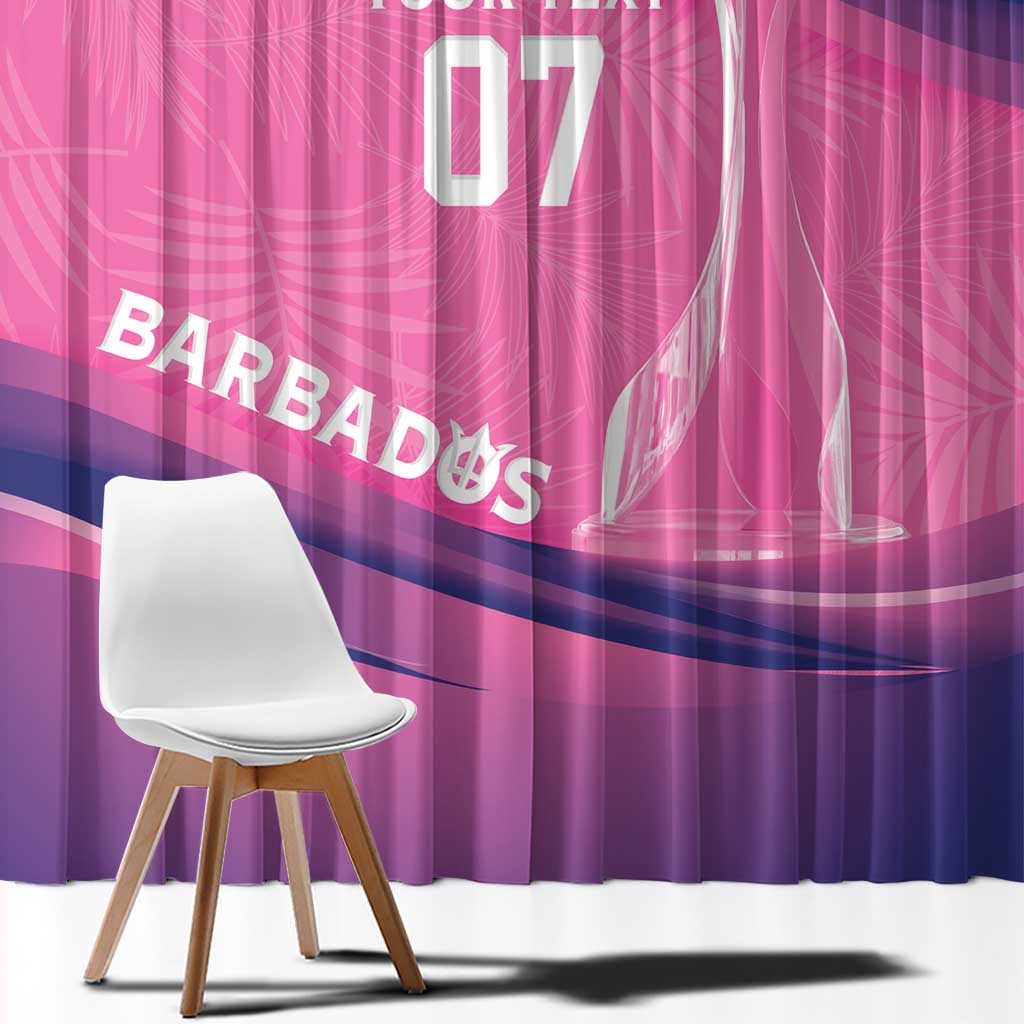 Barbados Cricket Custom Window Curtain Royal Champions - Tropical Vibes - Wonder Print Shop