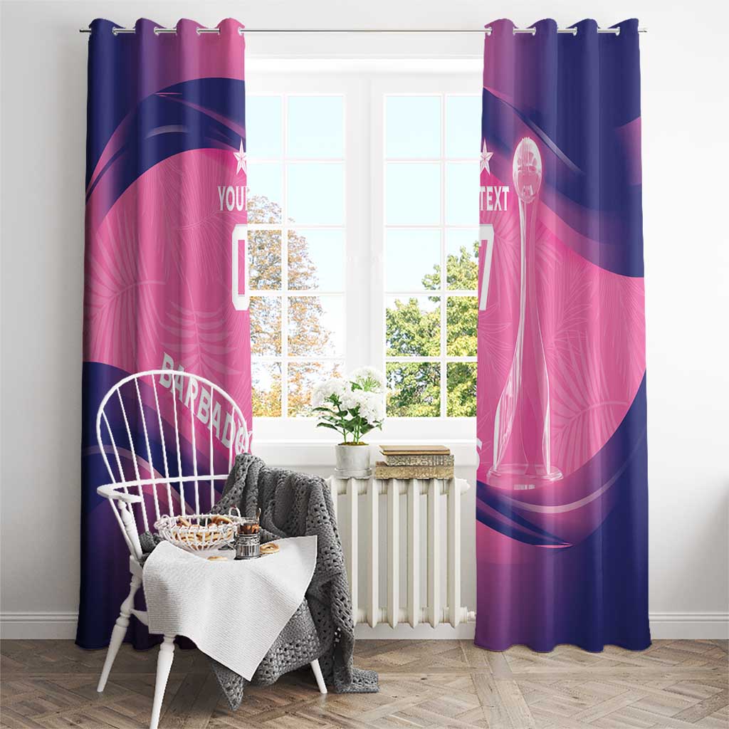 Barbados Cricket Custom Window Curtain Royal Champions - Tropical Vibes - Wonder Print Shop