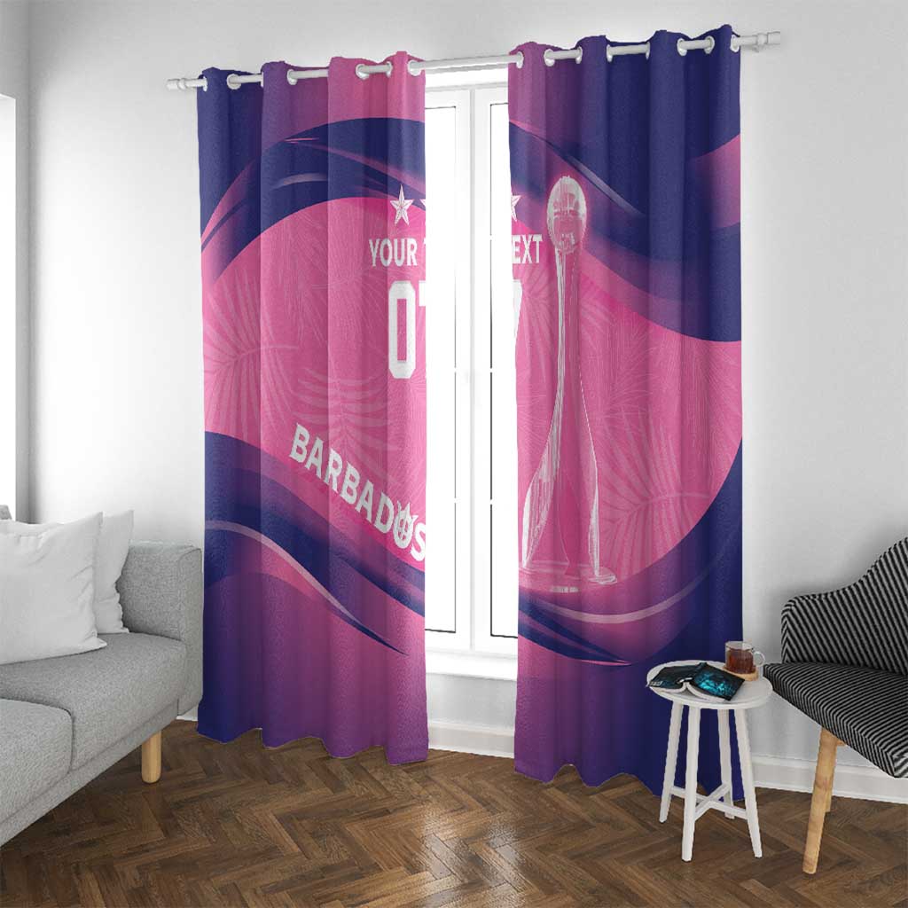 Barbados Cricket Custom Window Curtain Royal Champions - Tropical Vibes - Wonder Print Shop