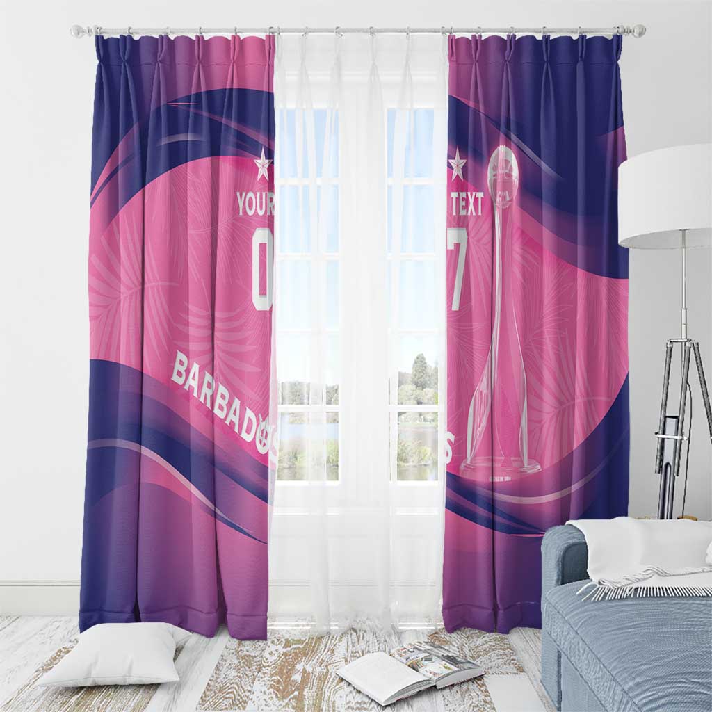 Barbados Cricket Custom Window Curtain Royal Champions - Tropical Vibes - Wonder Print Shop
