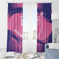 Barbados Cricket Custom Window Curtain Royal Champions - Tropical Vibes - Wonder Print Shop
