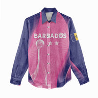 Barbados Cricket Custom Women Casual Shirt Royal Champions - Tropical Vibes - Wonder Print Shop