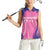 Barbados Cricket Custom Women Sleeveless Polo Shirt Royal Champions - Tropical Vibes - Wonder Print Shop