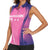 Barbados Cricket Custom Women Sleeveless Polo Shirt Royal Champions - Tropical Vibes - Wonder Print Shop