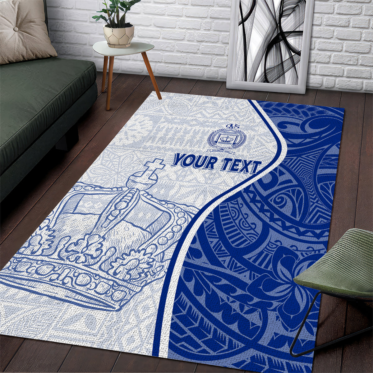 Personalised Queen Victoria School Area Rug QVS Old Boys LT7 - Wonder Print Shop