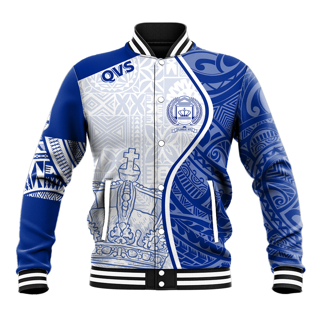 Personalised Queen Victoria School Baseball Jacket QVS Old Boys LT7 - Wonder Print Shop