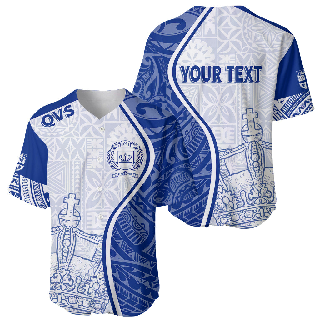 Personalised Queen Victoria School Baseball Jersey QVS Old Boys LT7 - Wonder Print Shop