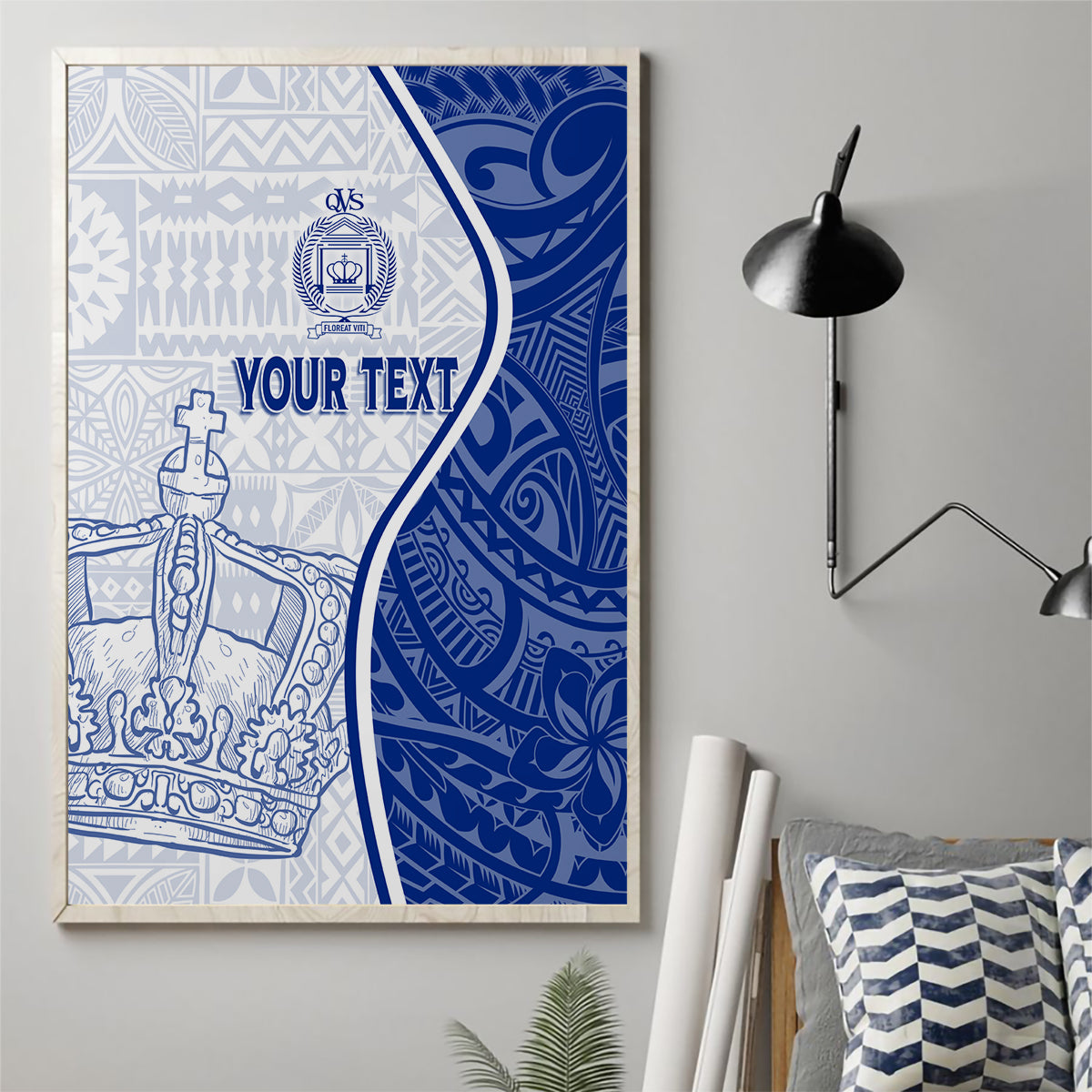 Personalised Queen Victoria School Canvas Wall Art QVS Old Boys LT7 - Wonder Print Shop