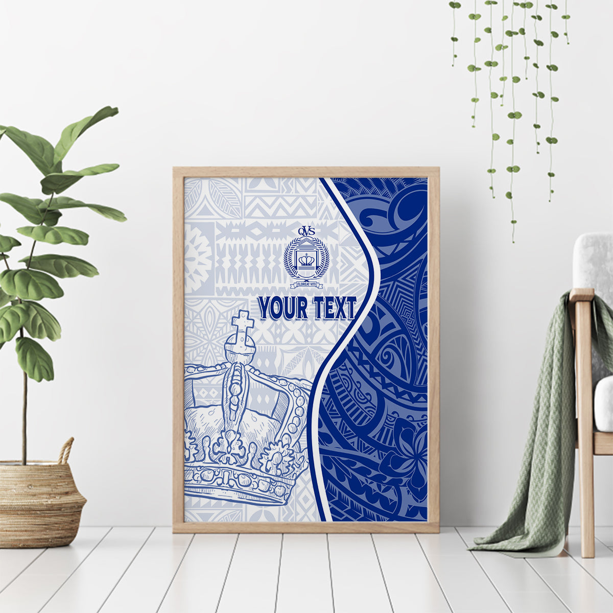 Personalised Queen Victoria School Canvas Wall Art QVS Old Boys LT7 - Wonder Print Shop