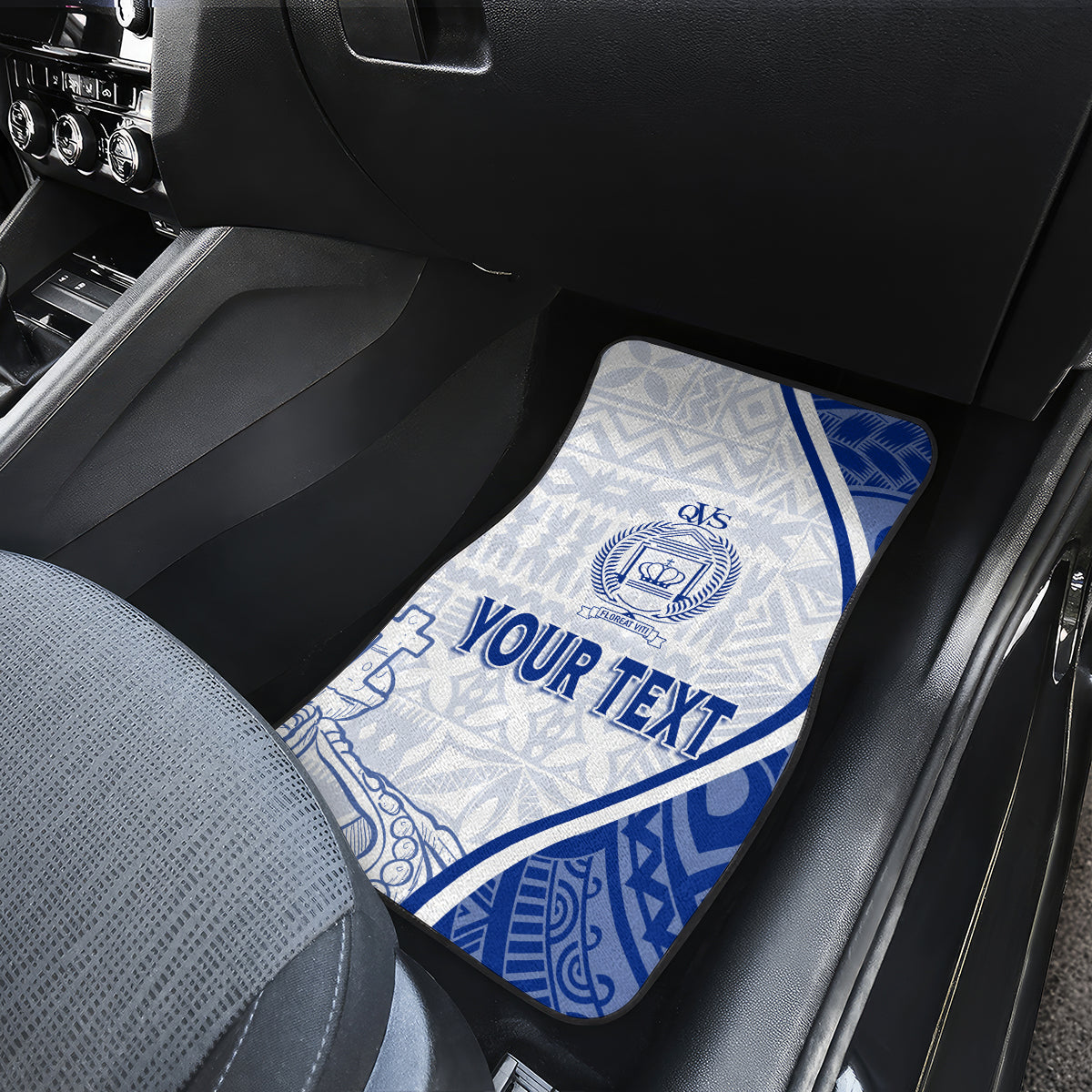 Personalised Queen Victoria School Car Mats QVS Old Boys LT7 - Wonder Print Shop