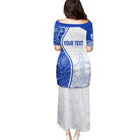 Personalised Queen Victoria School Family Matching Puletasi Dress and Hawaiian Shirt QVS Old Boys - Wonder Print Shop