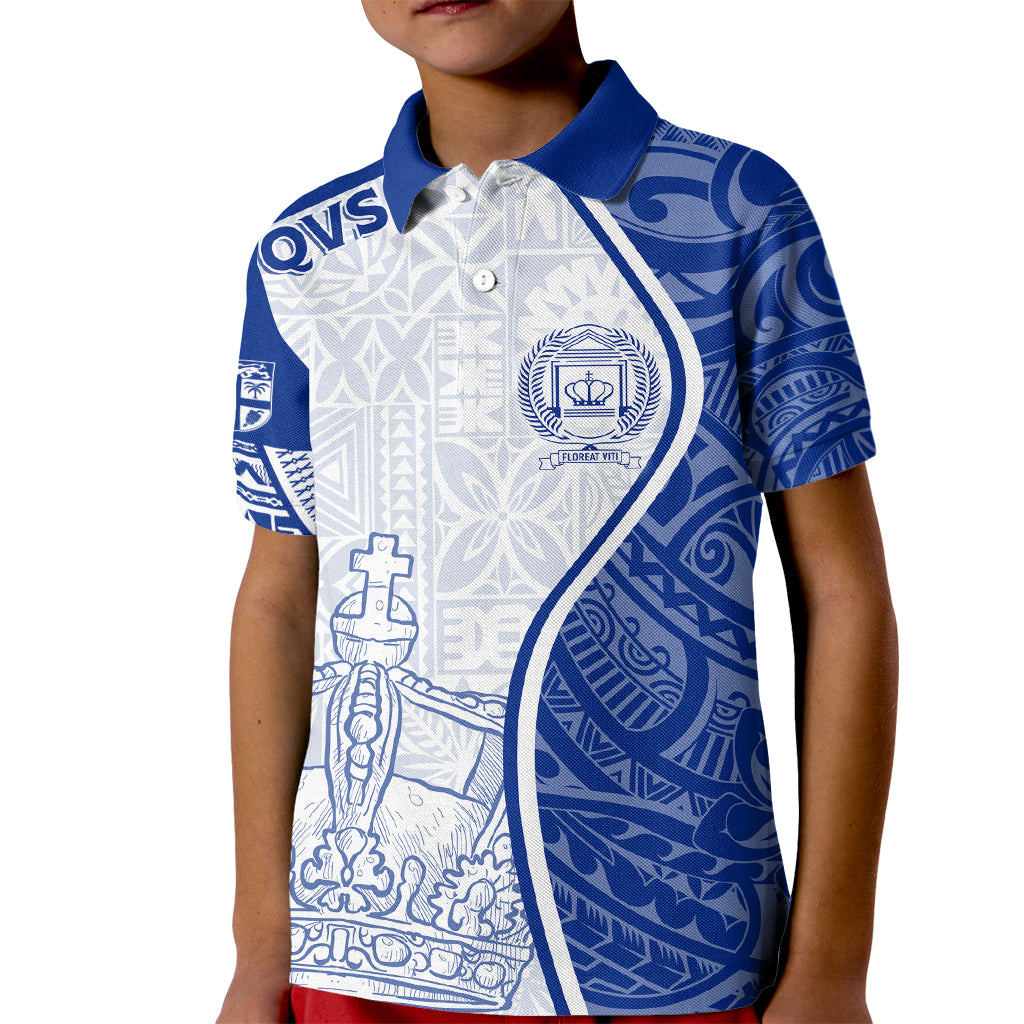 Personalised Queen Victoria School Kid Polo Shirt QVS Old Boys - Wonder Print Shop