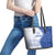 Personalised Queen Victoria School Leather Tote Bag QVS Old Boys - Wonder Print Shop