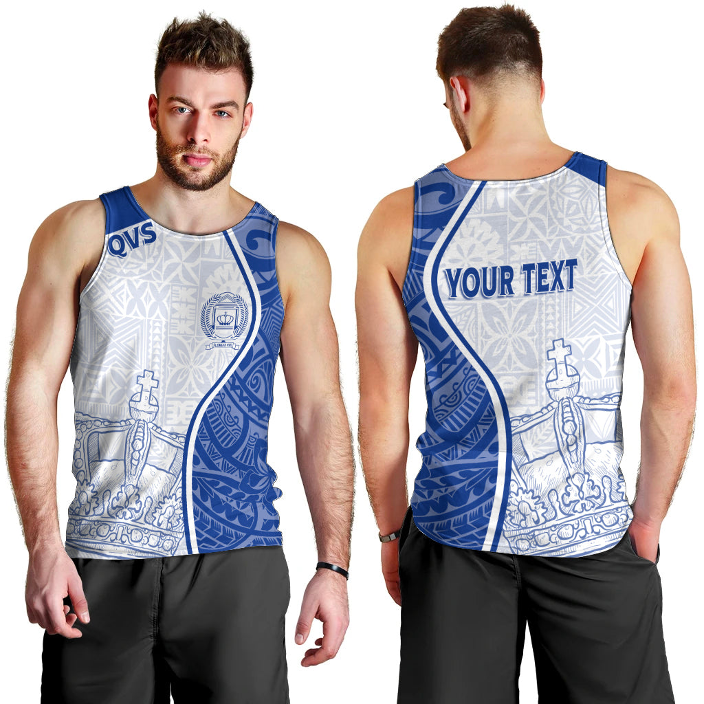 Personalised Queen Victoria School Men Tank Top QVS Old Boys - Wonder Print Shop