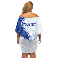 Personalised Queen Victoria School Off Shoulder Short Dress QVS Old Boys - Wonder Print Shop