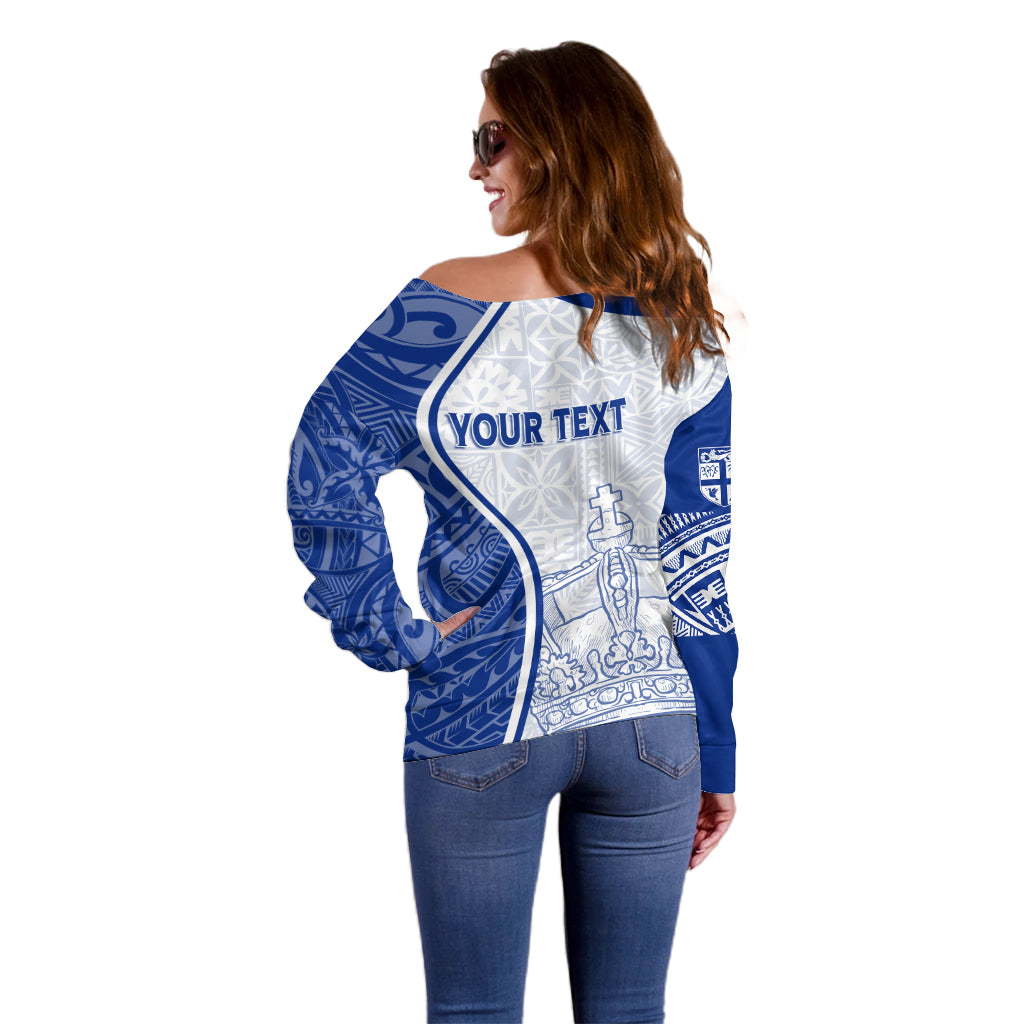 Personalised Queen Victoria School Off Shoulder Sweater QVS Old Boys - Wonder Print Shop