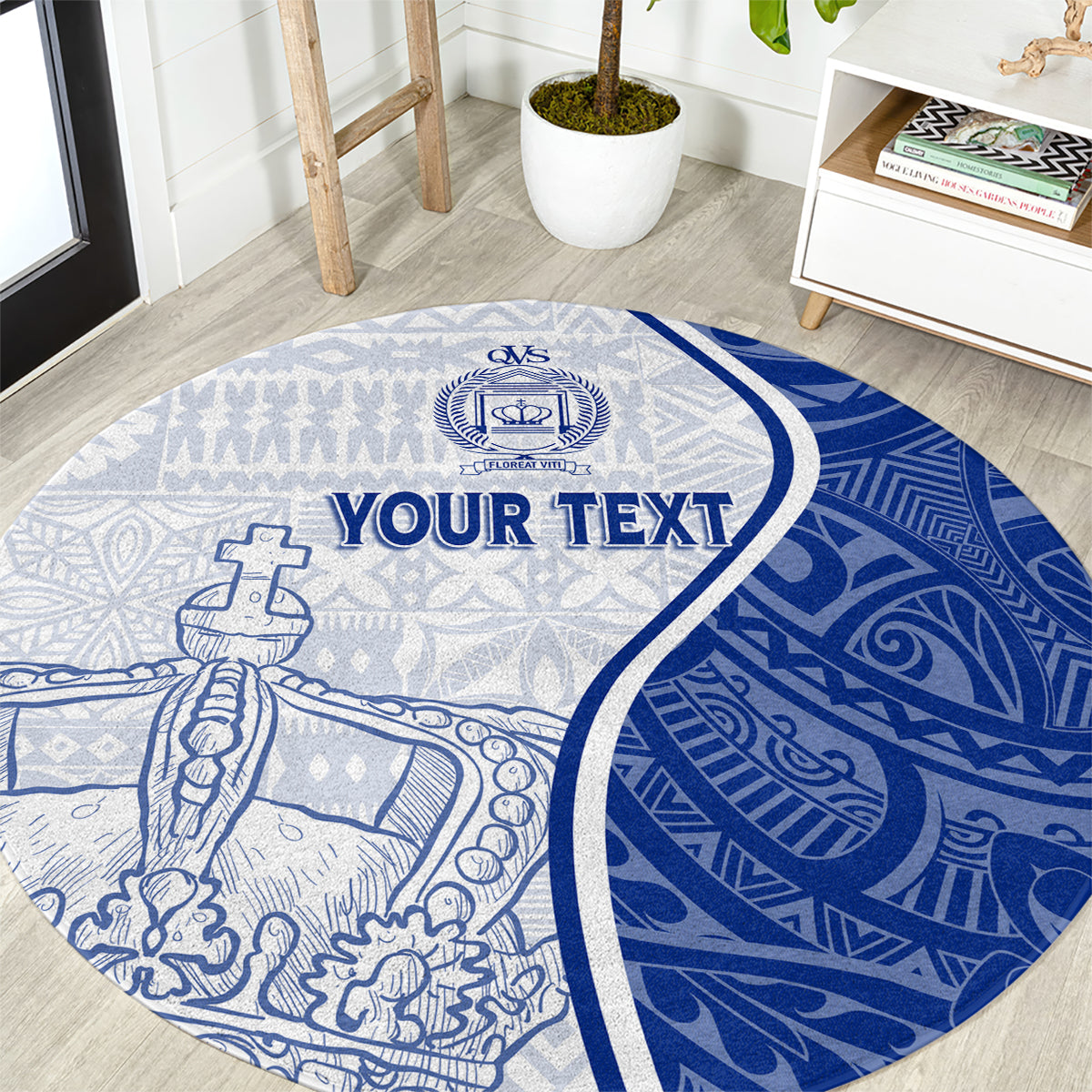 personalised-queen-victoria-school-round-carpet-qvs-old-boys
