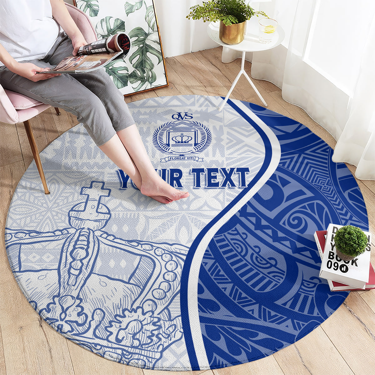 personalised-queen-victoria-school-round-carpet-qvs-old-boys