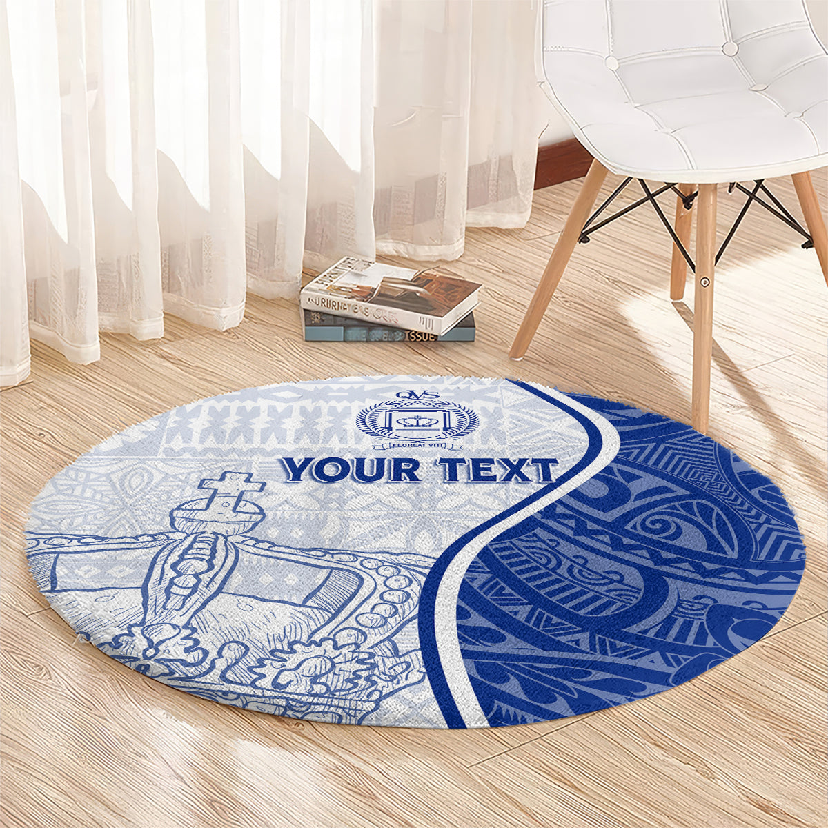 personalised-queen-victoria-school-round-carpet-qvs-old-boys