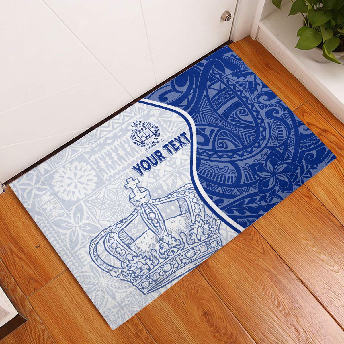 Personalised Queen Victoria School Rubber Doormat QVS Old Boys - Wonder Print Shop