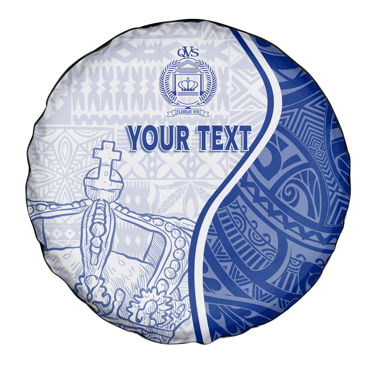 Personalised Queen Victoria School Spare Tire Cover QVS Old Boys - Wonder Print Shop