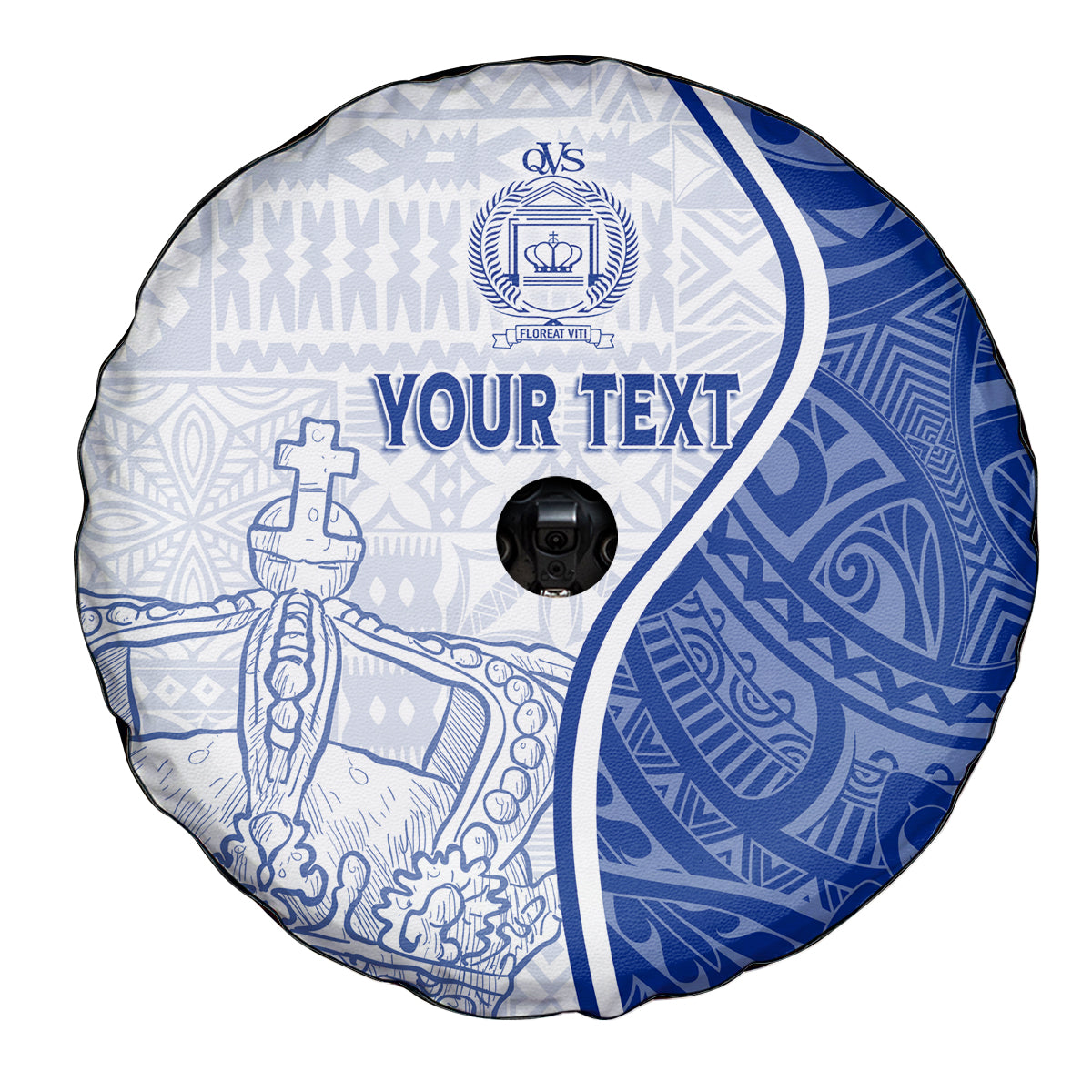 Personalised Queen Victoria School Spare Tire Cover QVS Old Boys - Wonder Print Shop