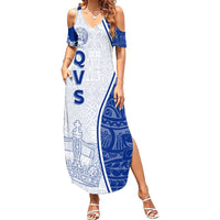 Personalised Queen Victoria School Summer Maxi Dress QVS Old Boys - Wonder Print Shop