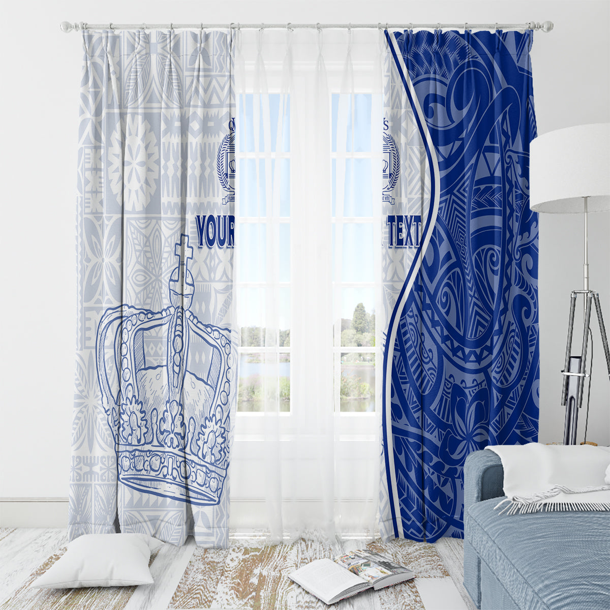 Personalised Queen Victoria School Window Curtain QVS Old Boys - Wonder Print Shop