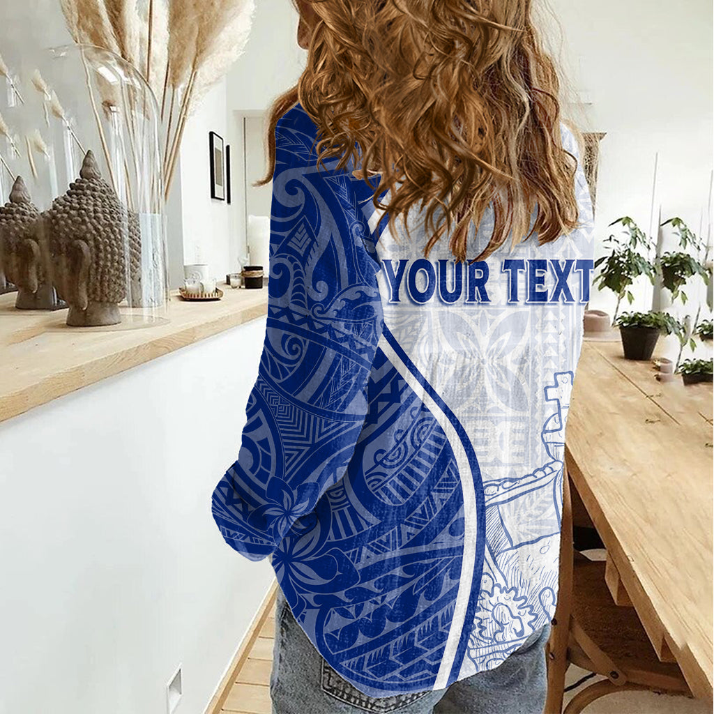 Personalised Queen Victoria School Women Casual Shirt QVS Old Boys - Wonder Print Shop