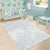 Samoa White Sunday Area Rug Hibiscus Special LT7 - Wonder Print Shop
