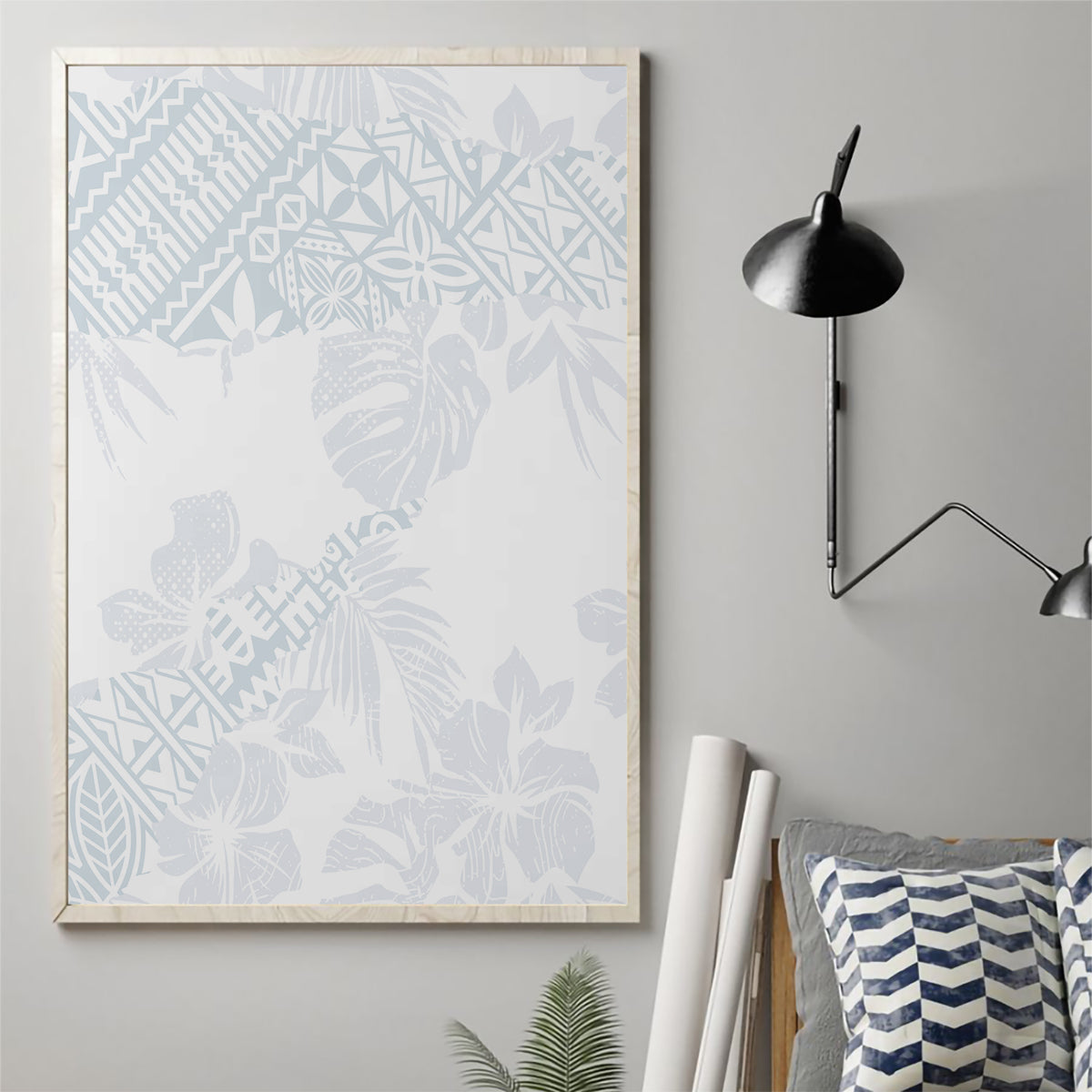 Samoa White Sunday Canvas Wall Art Hibiscus Special LT7 - Wonder Print Shop