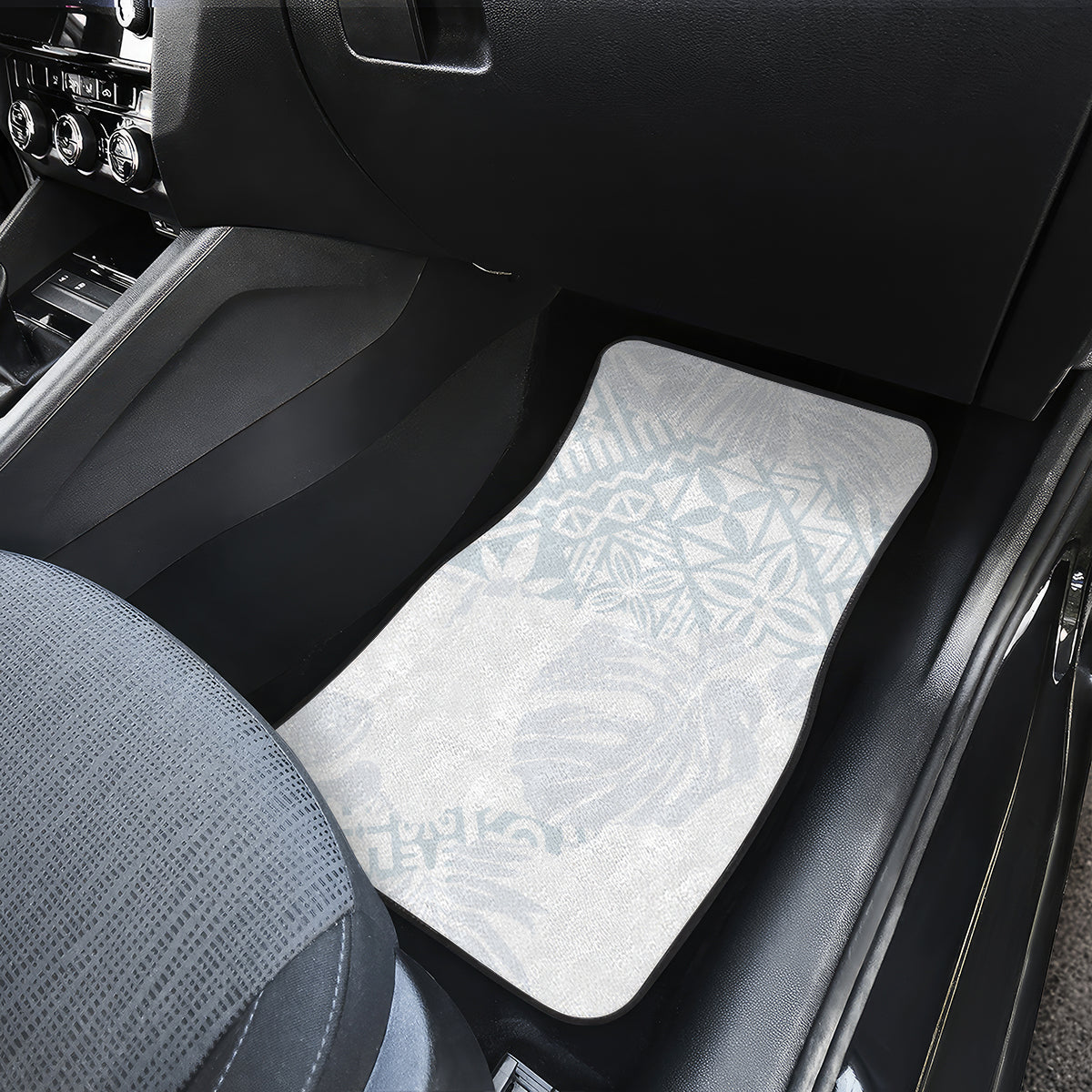 Samoa White Sunday Car Mats Hibiscus Special LT7 - Wonder Print Shop