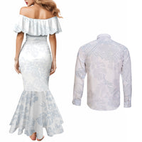 samoa-white-sunday-couples-matching-mermaid-dress-and-long-sleeve-button-shirts-hibiscus-special