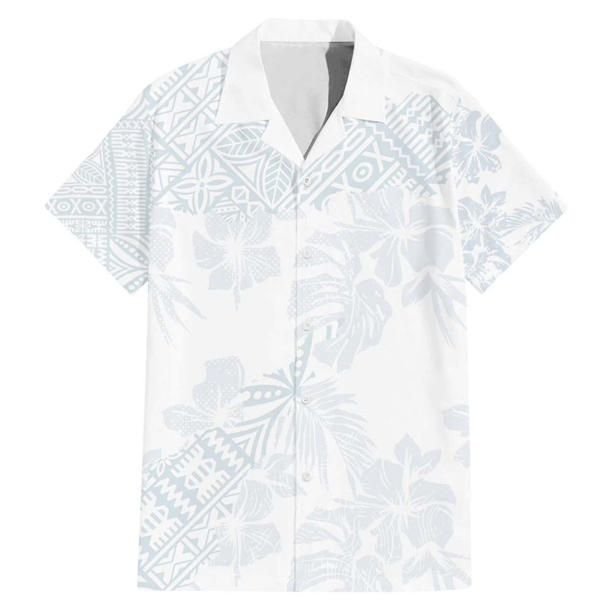 Samoa White Sunday Family Matching Mermaid Dress and Hawaiian Shirt Hibiscus Special LT7 - Wonder Print Shop
