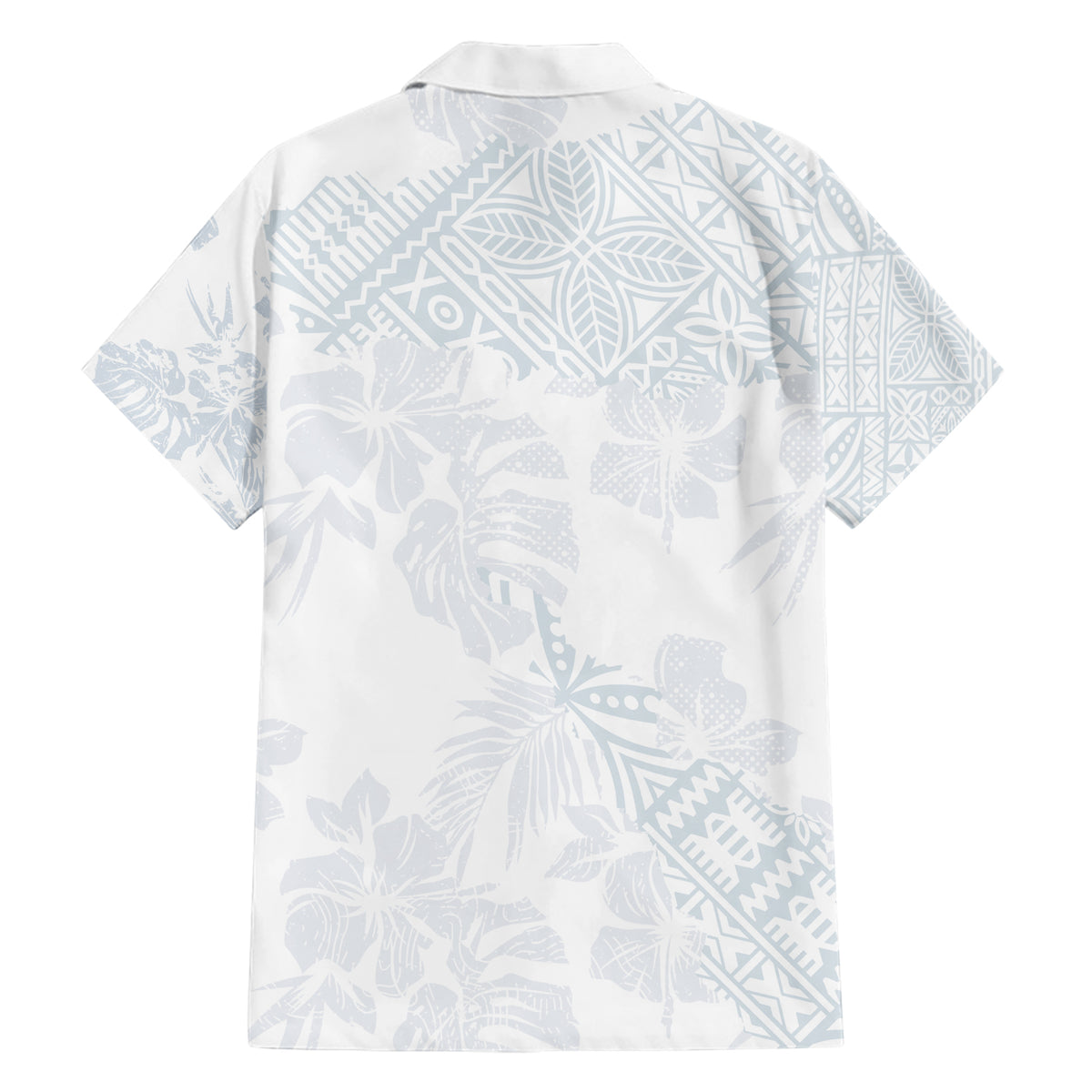 Samoa White Sunday Family Matching Short Sleeve Bodycon Dress and Hawaiian Shirt Hibiscus Special - Wonder Print Shop