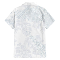 Samoa White Sunday Family Matching Short Sleeve Bodycon Dress and Hawaiian Shirt Hibiscus Special - Wonder Print Shop