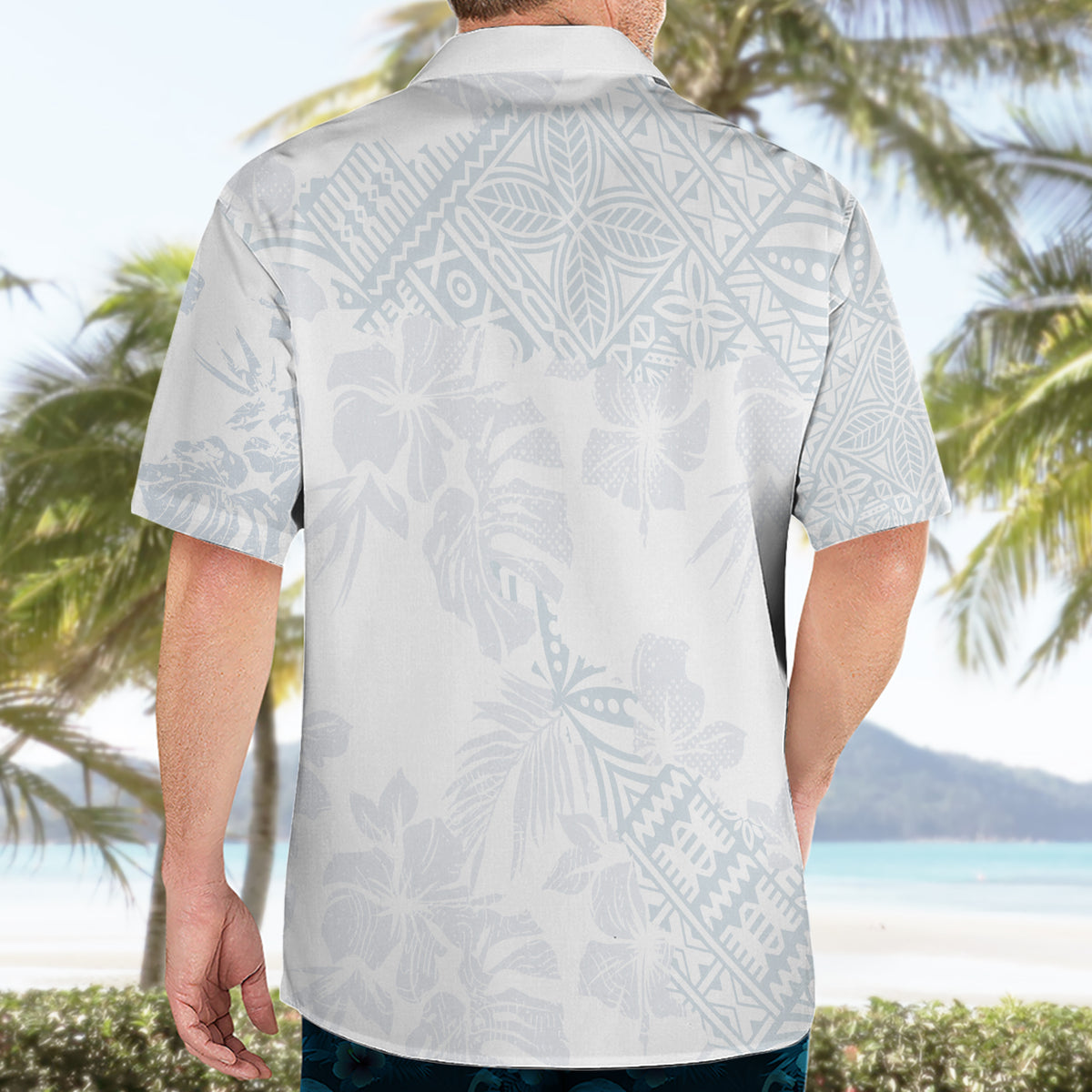 Samoa White Sunday Hawaiian Shirt Hibiscus Special - Wonder Print Shop