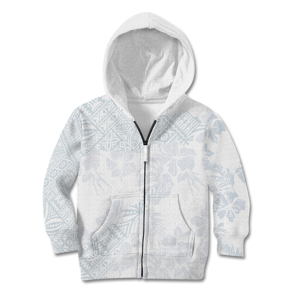 Samoa White Sunday Kid Hoodie Hibiscus Special - Wonder Print Shop