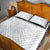 Samoa White Sunday Quilt Bed Set Hibiscus Special - Wonder Print Shop
