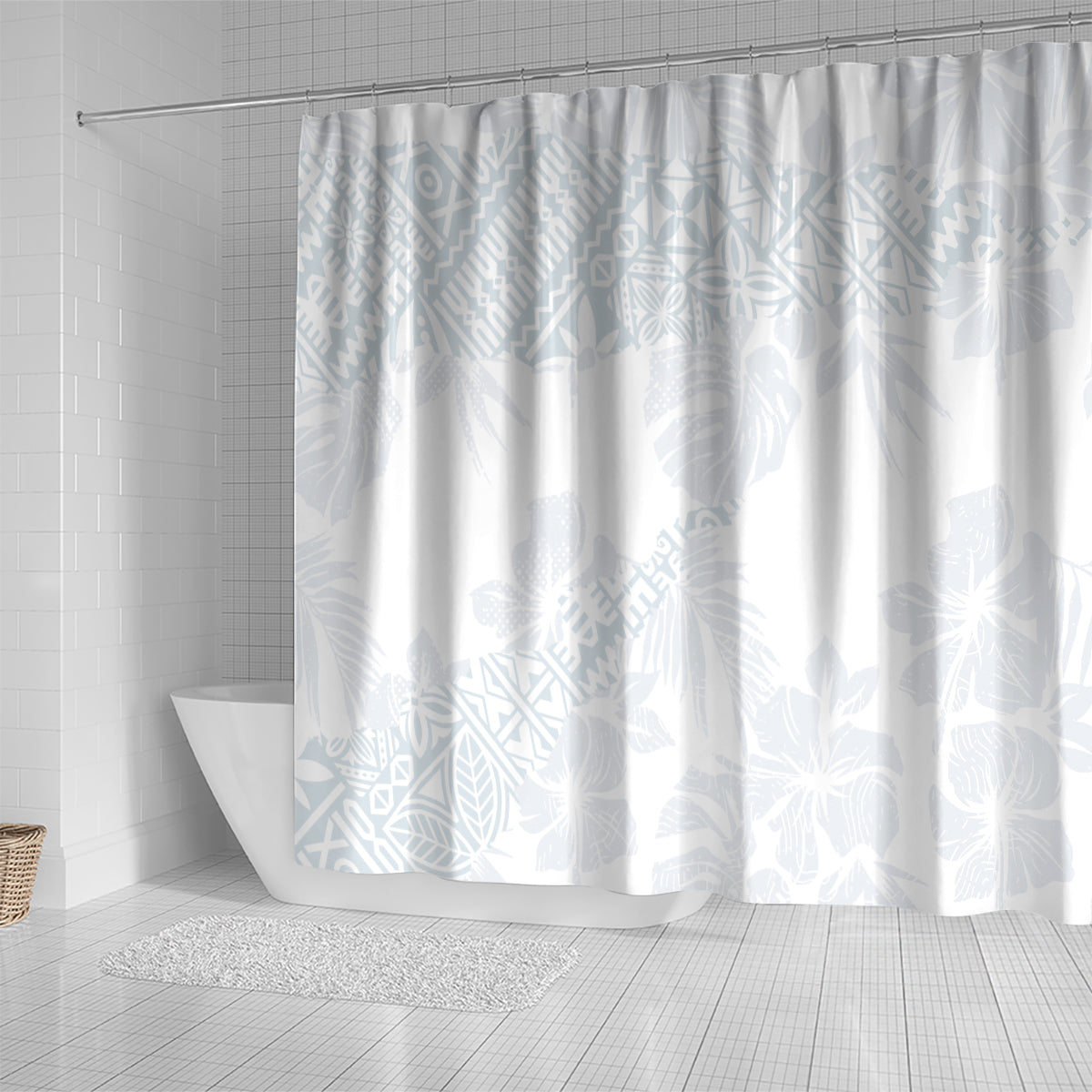 samoa-white-sunday-shower-curtain-hibiscus-special
