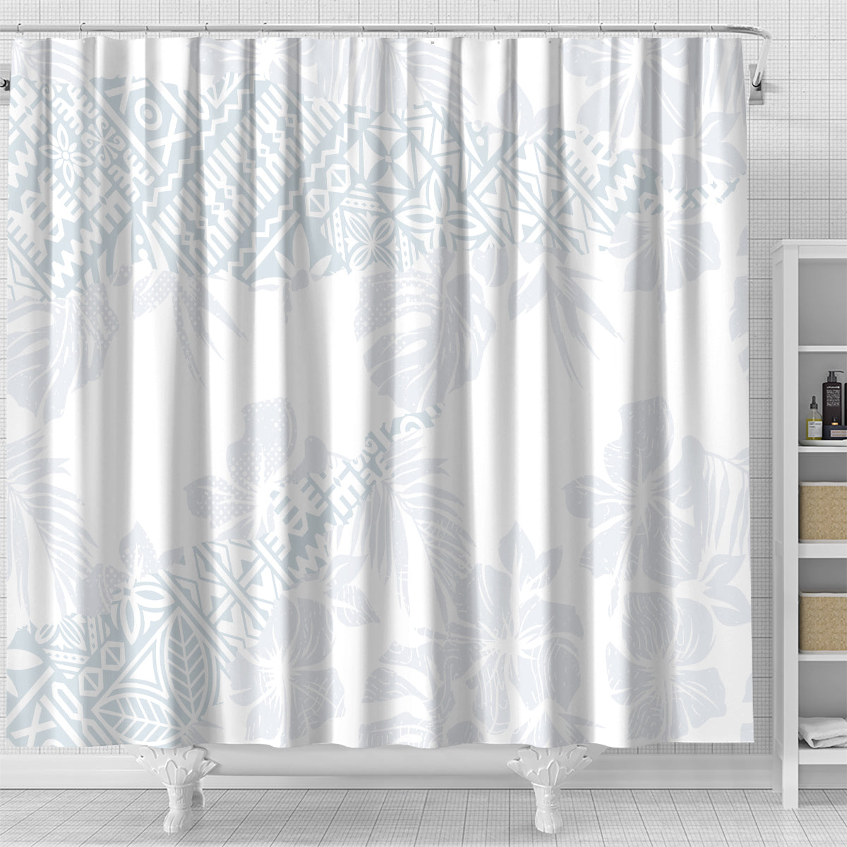 samoa-white-sunday-shower-curtain-hibiscus-special