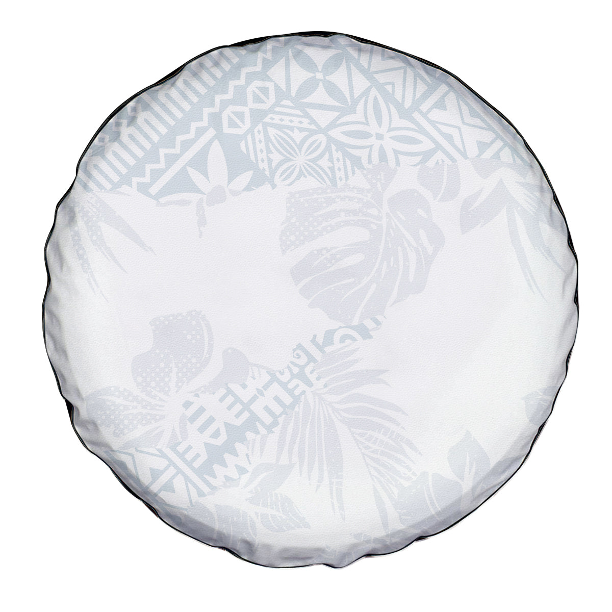 Samoa White Sunday Spare Tire Cover Hibiscus Special - Wonder Print Shop