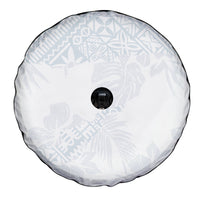 Samoa White Sunday Spare Tire Cover Hibiscus Special - Wonder Print Shop