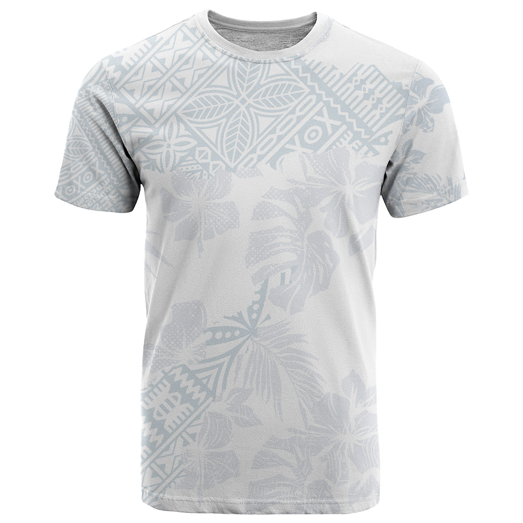 Samoa White Sunday T Shirt Hibiscus Special - Wonder Print Shop