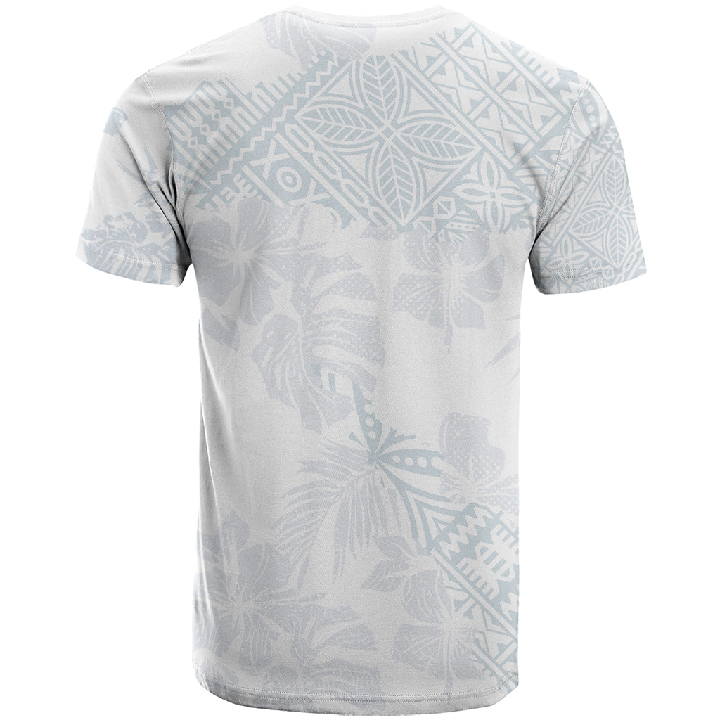 Samoa White Sunday T Shirt Hibiscus Special - Wonder Print Shop
