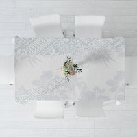 Samoa White Sunday Tablecloth Hibiscus Special - Wonder Print Shop