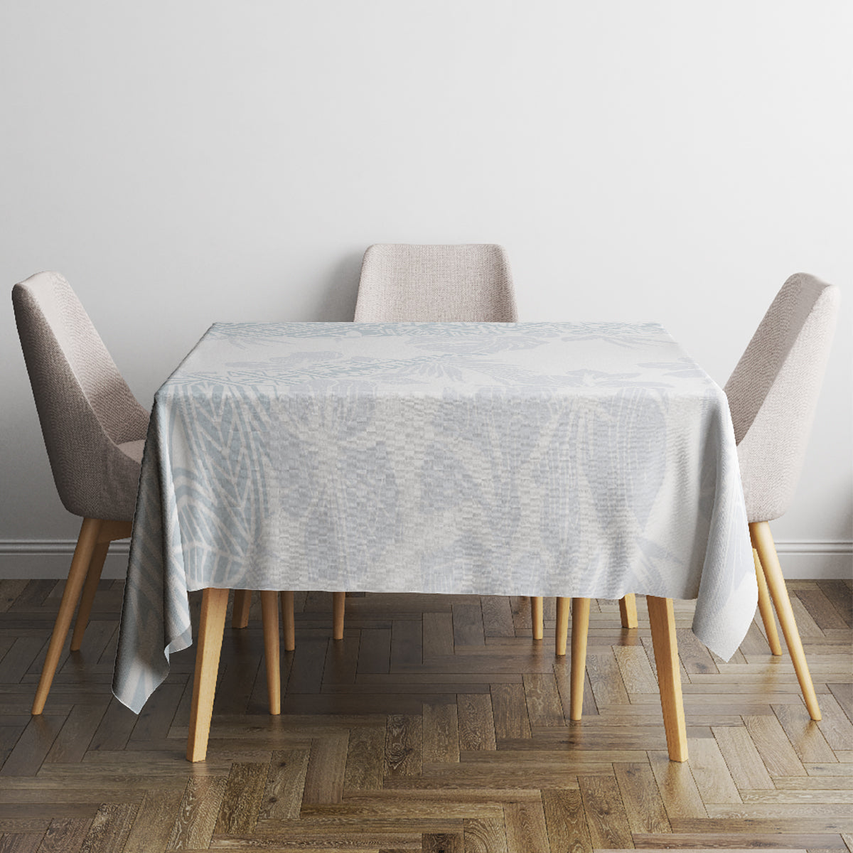 Samoa White Sunday Tablecloth Hibiscus Special - Wonder Print Shop