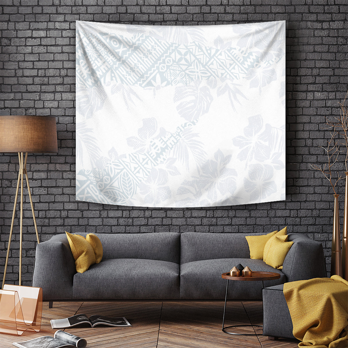 Samoa White Sunday Tapestry Hibiscus Special - Wonder Print Shop